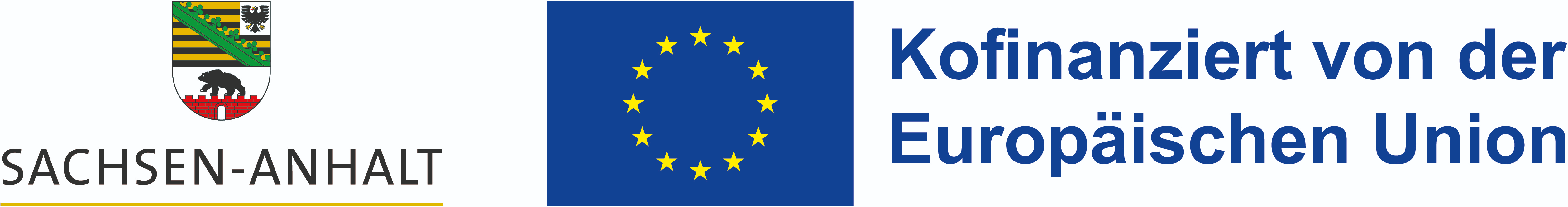 Logo für "Sachsen-Anhalt Kofinanziert von der Europäischen Union"